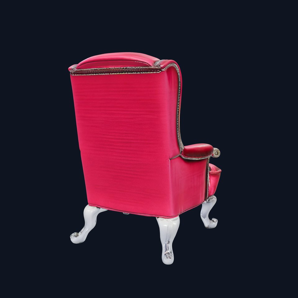 Elegant Velvet Armchair model pack